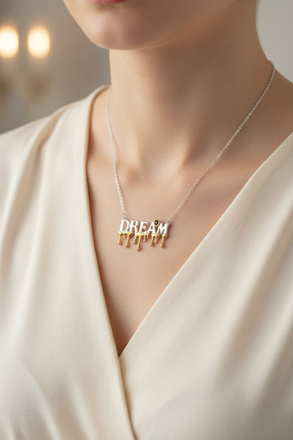 18k Gold and Sterling Silver Dream Necklace