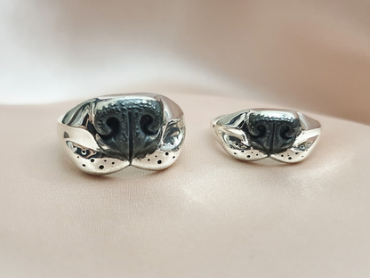 925 Sterling Silver Dog Nose ring