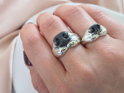 925 Sterling Silver Dog Nose ring