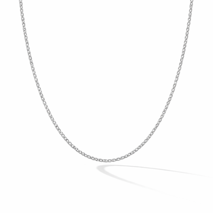 Sterling Silver 1.2mm Diamond Cut Trace Chain Necklace