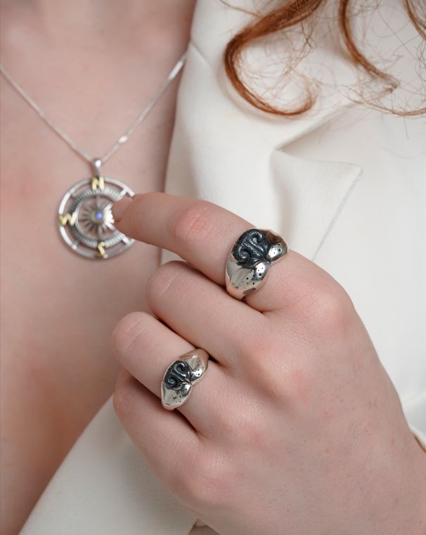 925 Sterling Silver Dog Nose ring