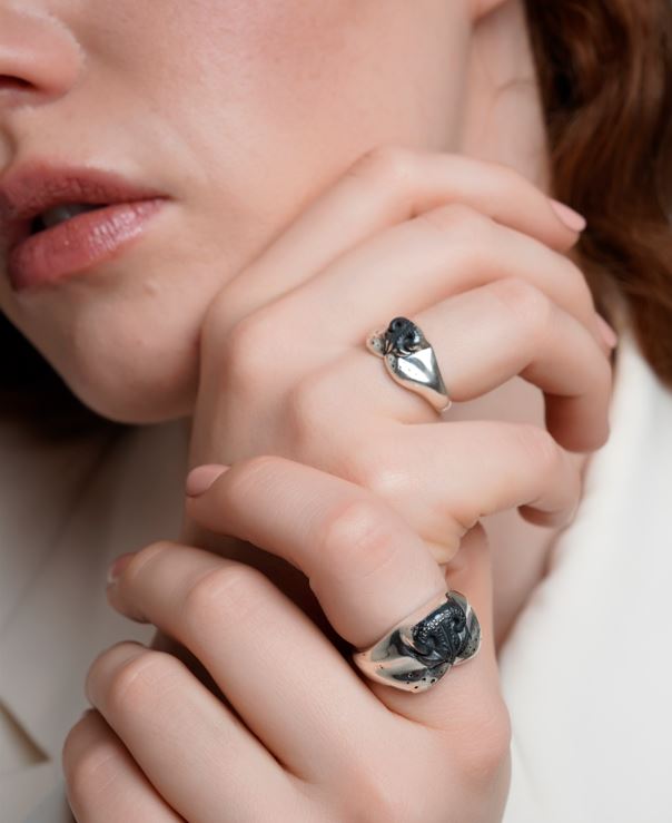 925 Sterling Silver Dog Nose ring